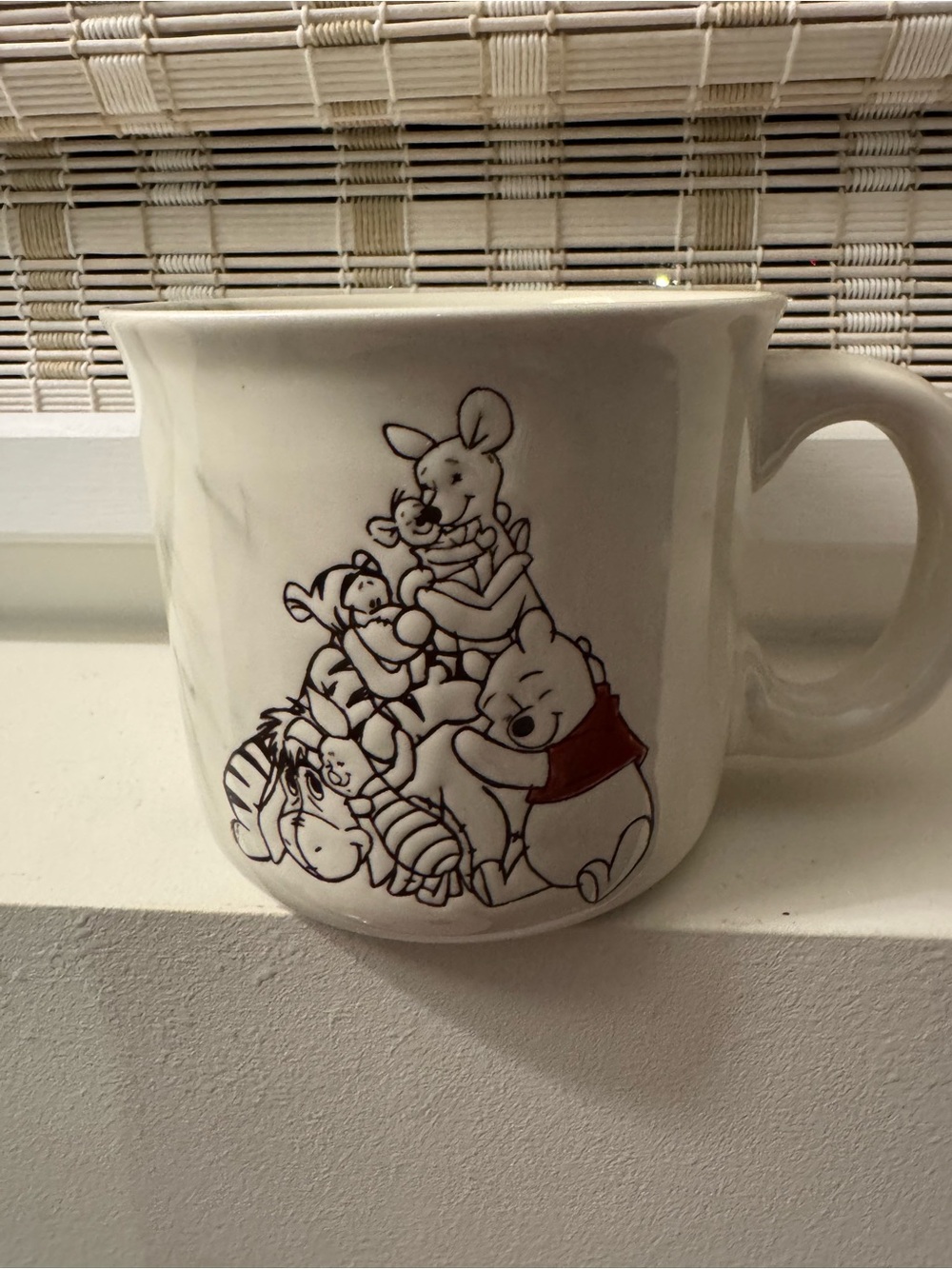 Disney Winnie the Pooh Faux Marble Ceramic Mug Zrike Brands